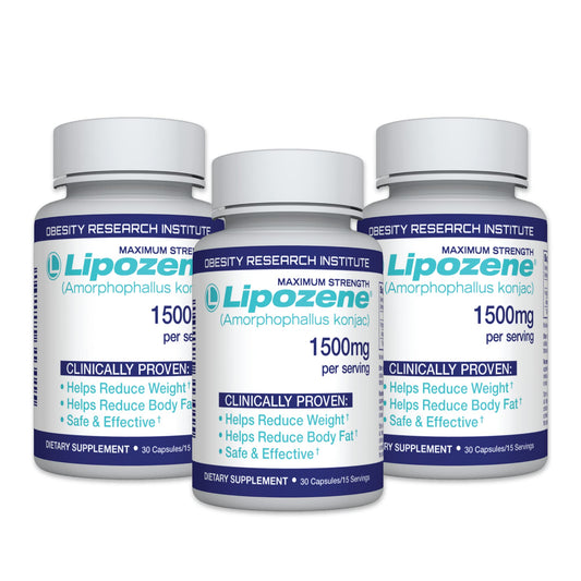 Lipozene bottle front, a trusted appetite suppressor for daily use