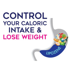 Lipozene capsules dispensed ready for daily premeal use