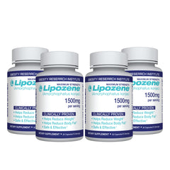 Lipozene diet pills front label highlighting brand and pre-meal use.