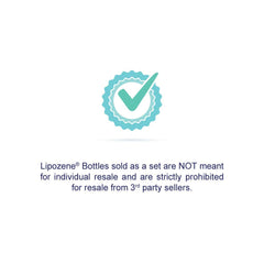 Lipozene bottle beside glass of water suggesting take-before-meal routine.