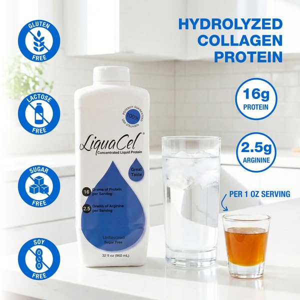 LiquaCel unflavored liquid protein blends seamlessly into beverages