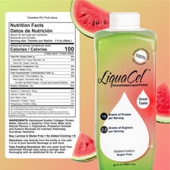 LiquaCel bottle being poured for a quick protein boost.