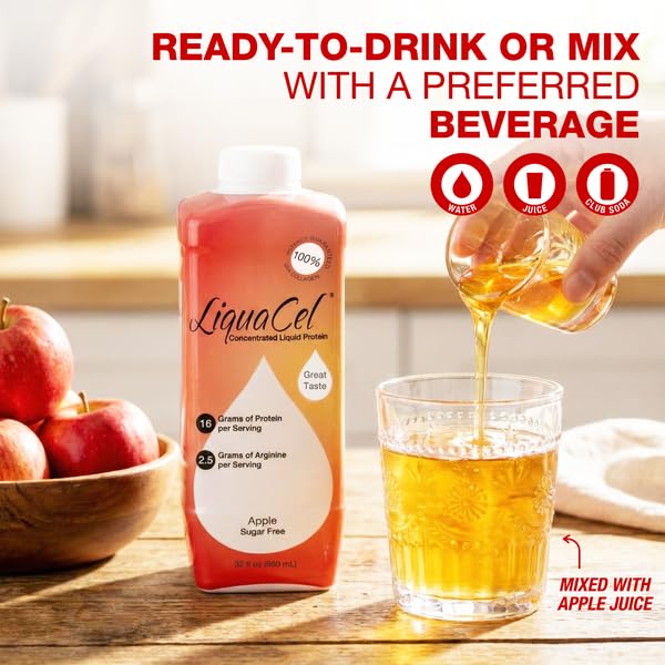 LiquaCel in care setting illustrating versatile hydration and protein support