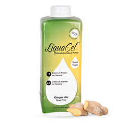 LiquaCel Ginger-Ale bottle, ready-to-drink protein option.