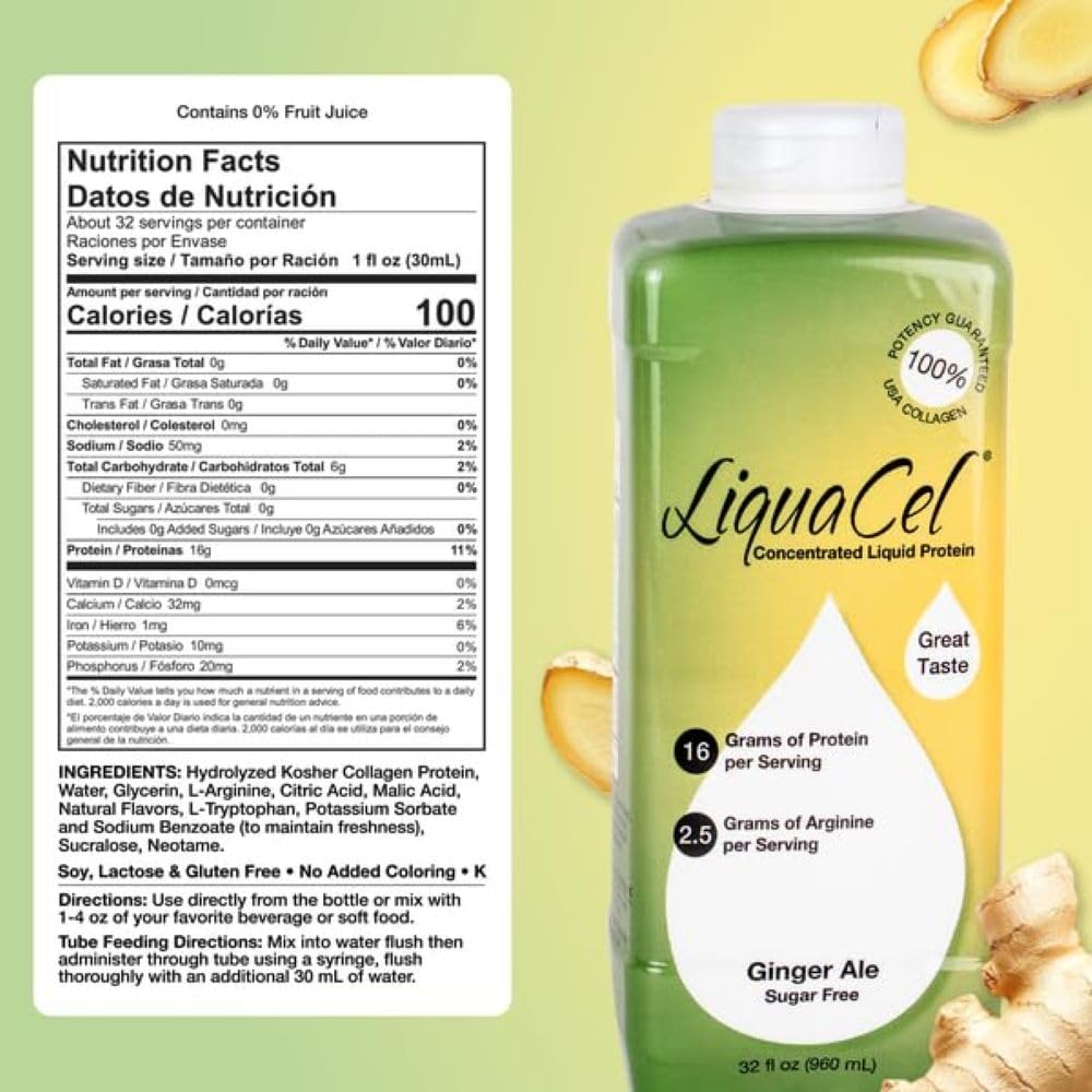 LiquaCel 1oz serving pour emphasizes portable protein boost.
