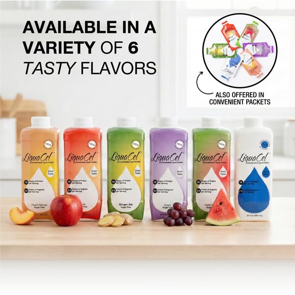 LiquaCel ingredient label featuring hydrolyzed collagen and arginine