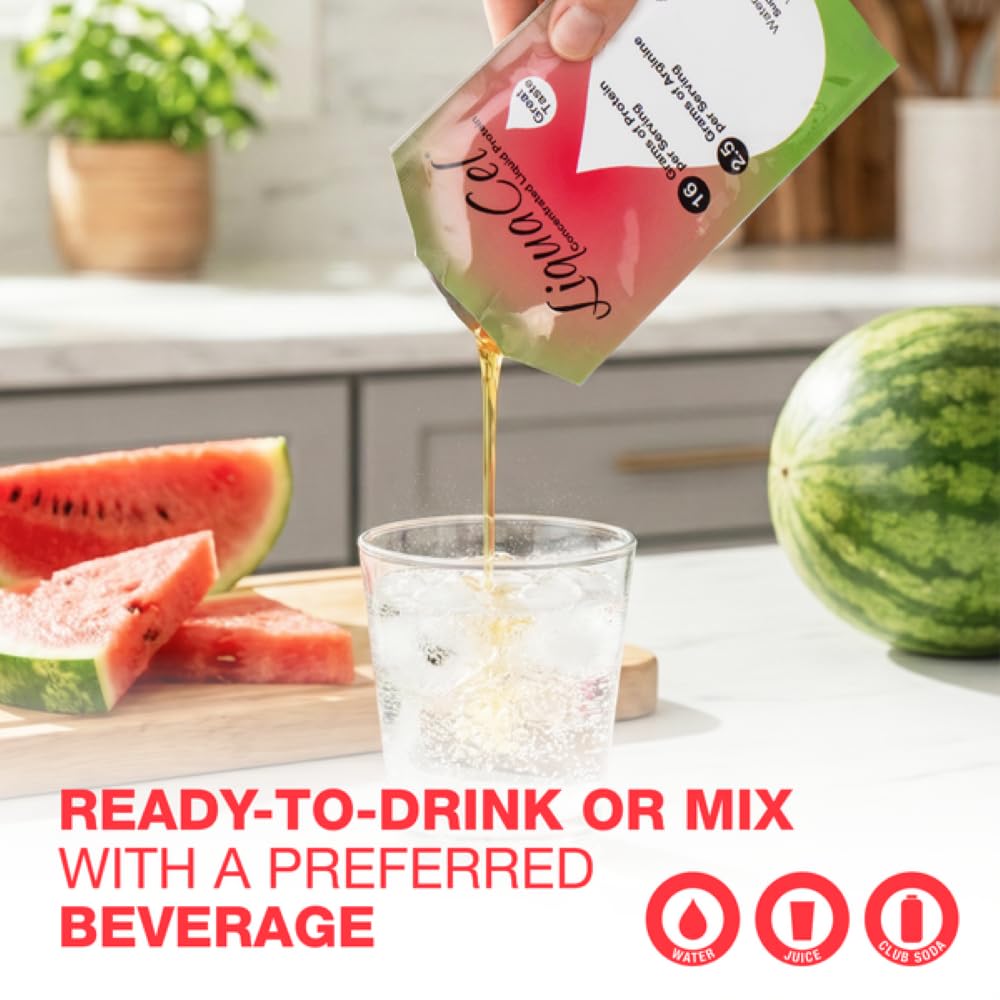 LiquaCel ready-to-drink or mix option illustrated for on-the-go nutrition.