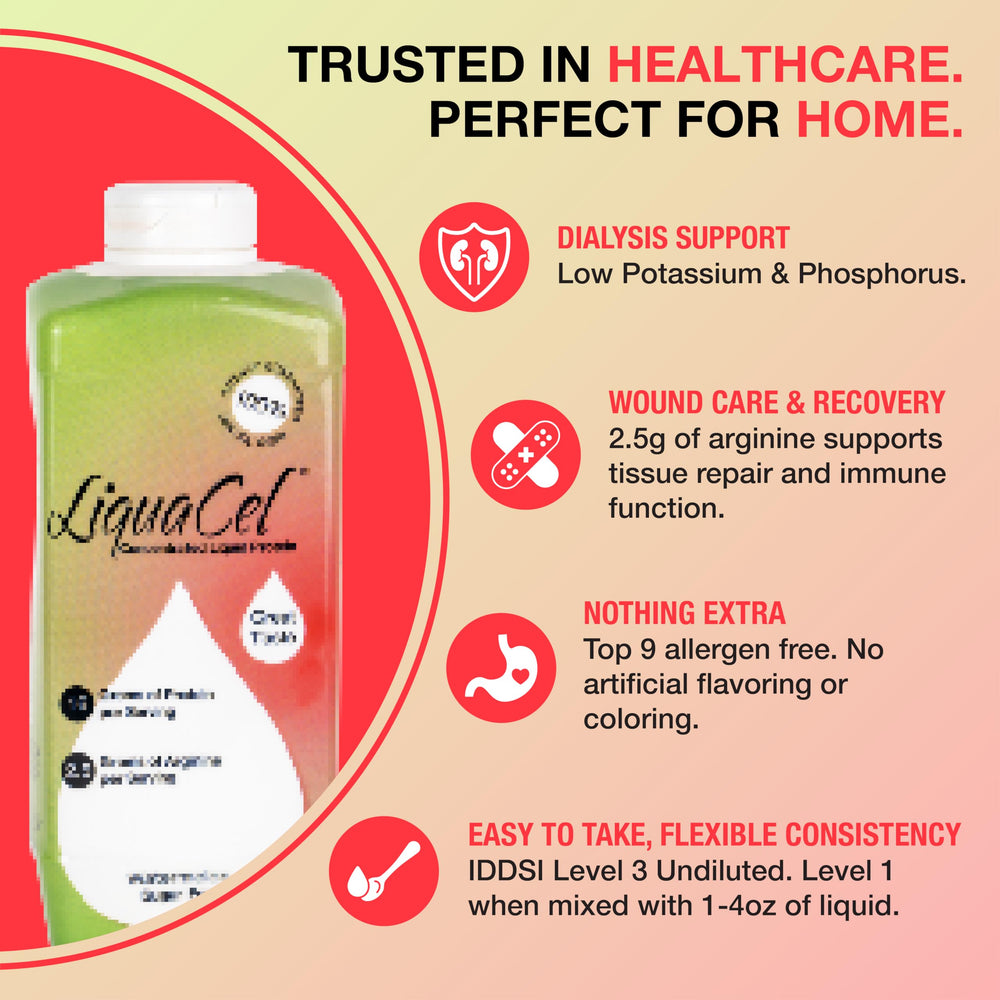 LiquaCel ready-to-drink bottle ideal for home or care settings.