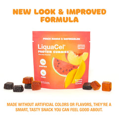 LiquaCel watermelon-flavor gummies vibrant color for snacking