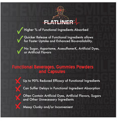 Liquid Core FLATLINER 5-pack with 25 pieces ready for daily use