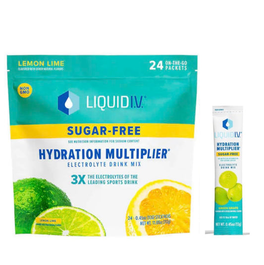 Liquid I.V. Sugar-Free Hydration Multiplier Lemon Lime stick packet for on-the-go hydration