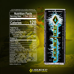 Liquid Ice Supreme Classic can label close-up, bold flavor and USA-made quality