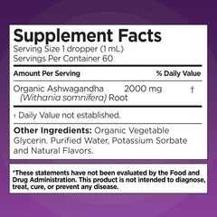 Liquid Naturals Ashwagandha Drops dropper full showing easy dosing