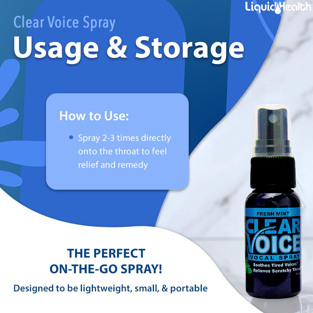 LIQUIDHEALTH Clear Voice usage scene in studio or stage