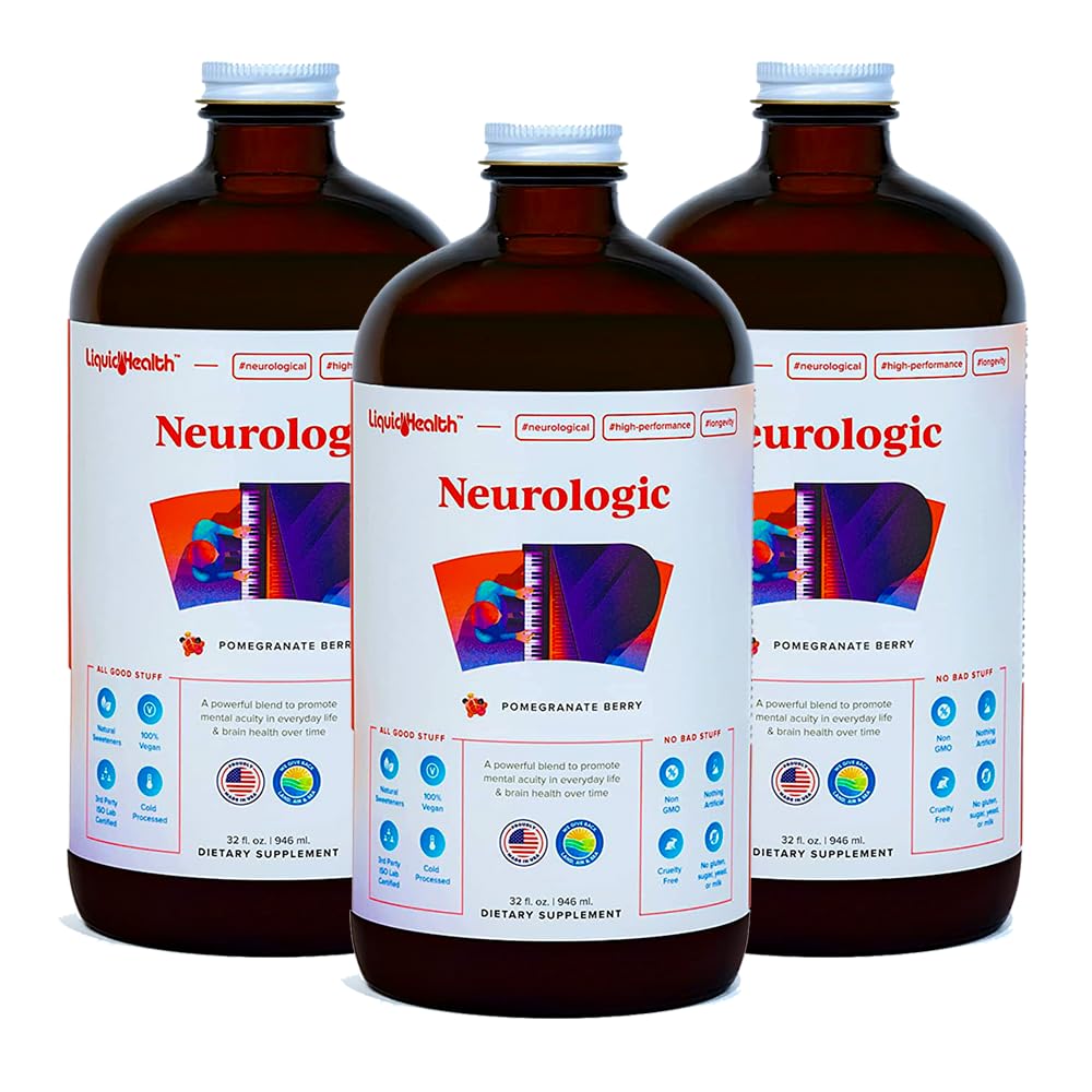 LIQUIDHEALTH Neurologic Focus bottle for daily brain support and clarity