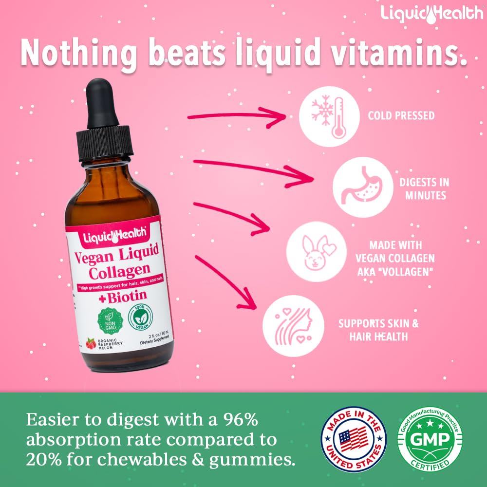 LIQUIDHEALTH vegan collagen drops 2 pack packaging for ongoing use