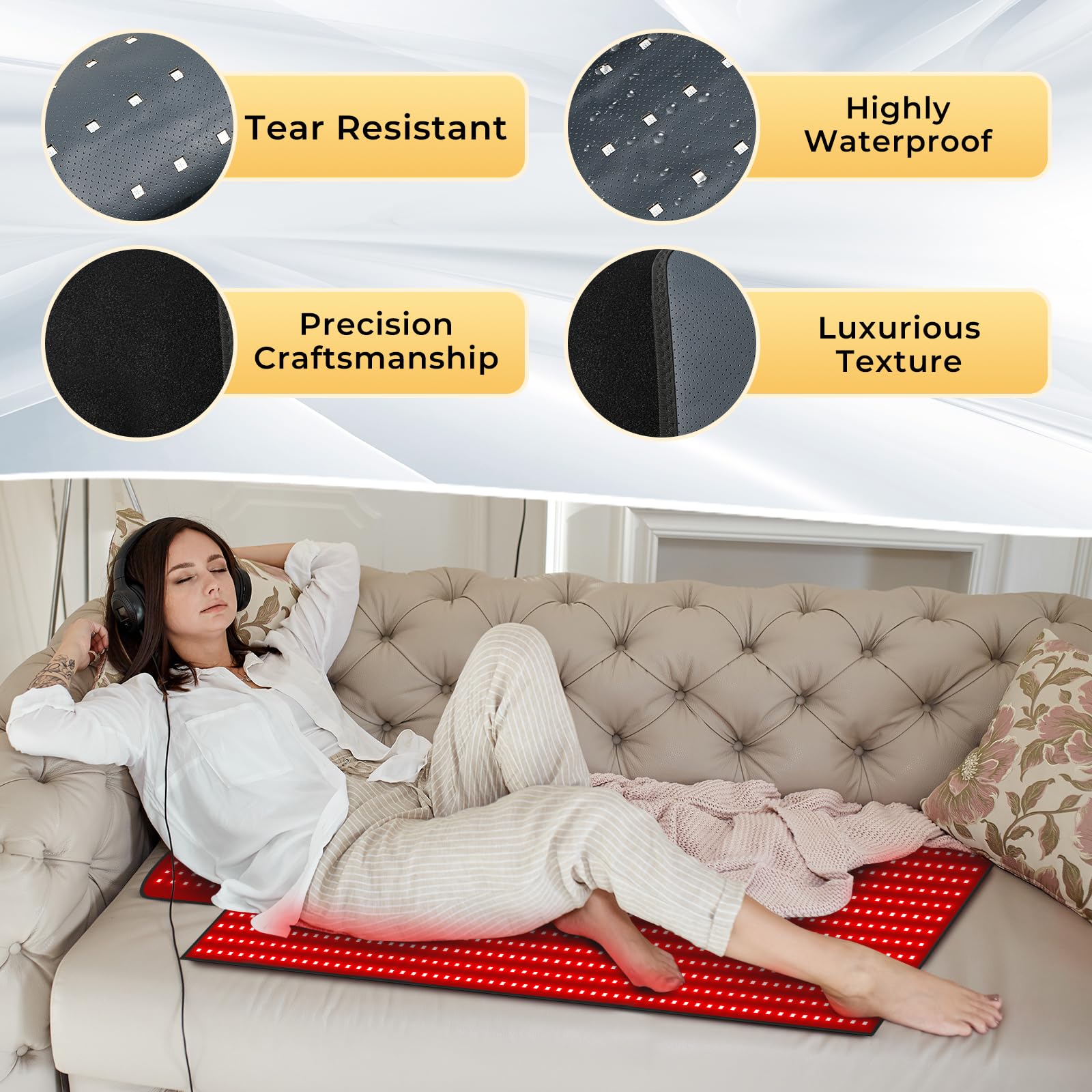 LITDUCK at-home red light therapy mat offering cost-effective self-care.