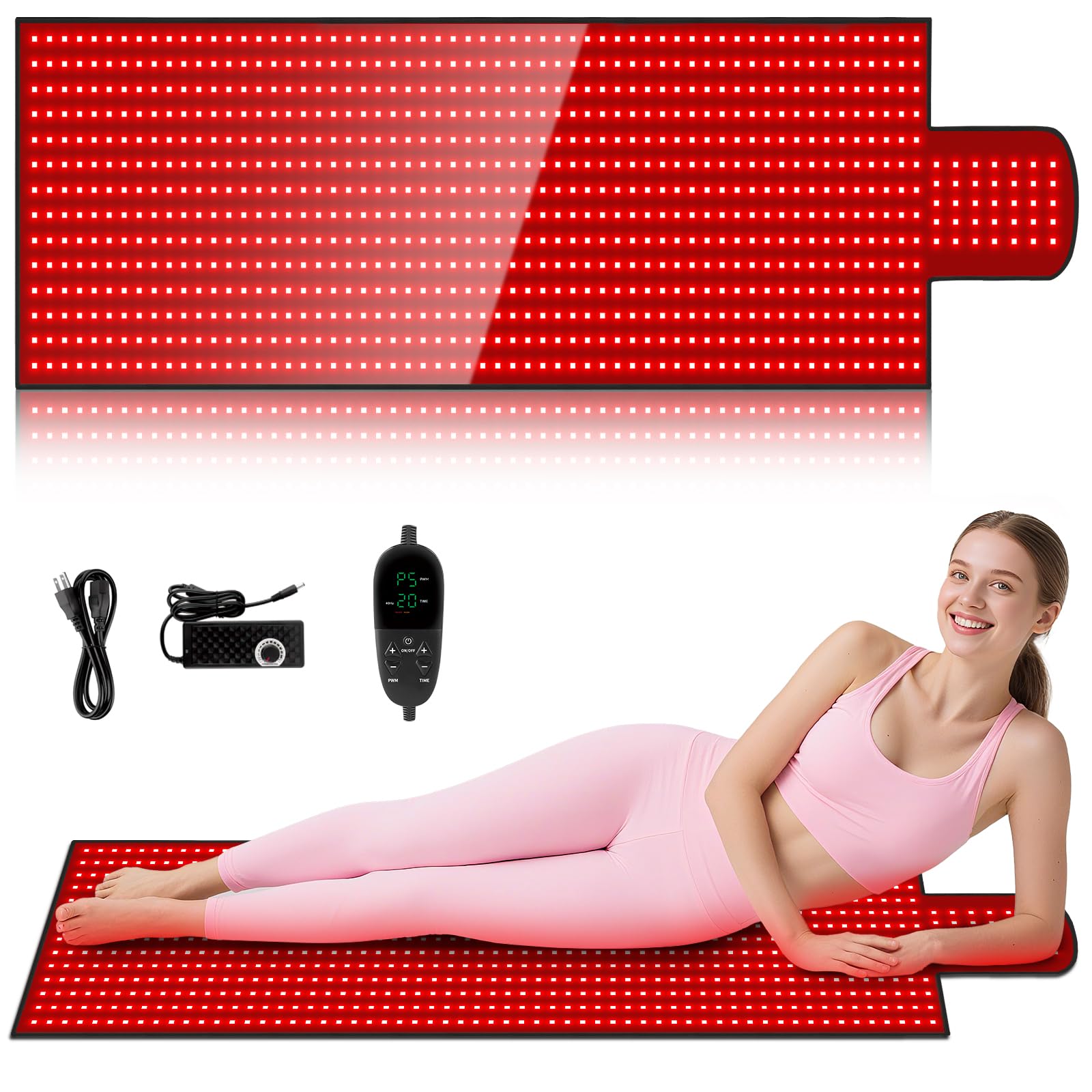 LITDUCK red light therapy mat with full body coverage for comprehensive in-home sessions.