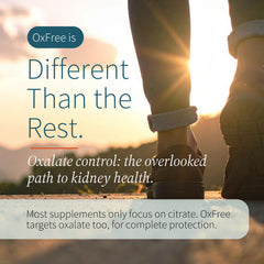 LithoLyte OxFree bottle being poured for convenient daily kidney support