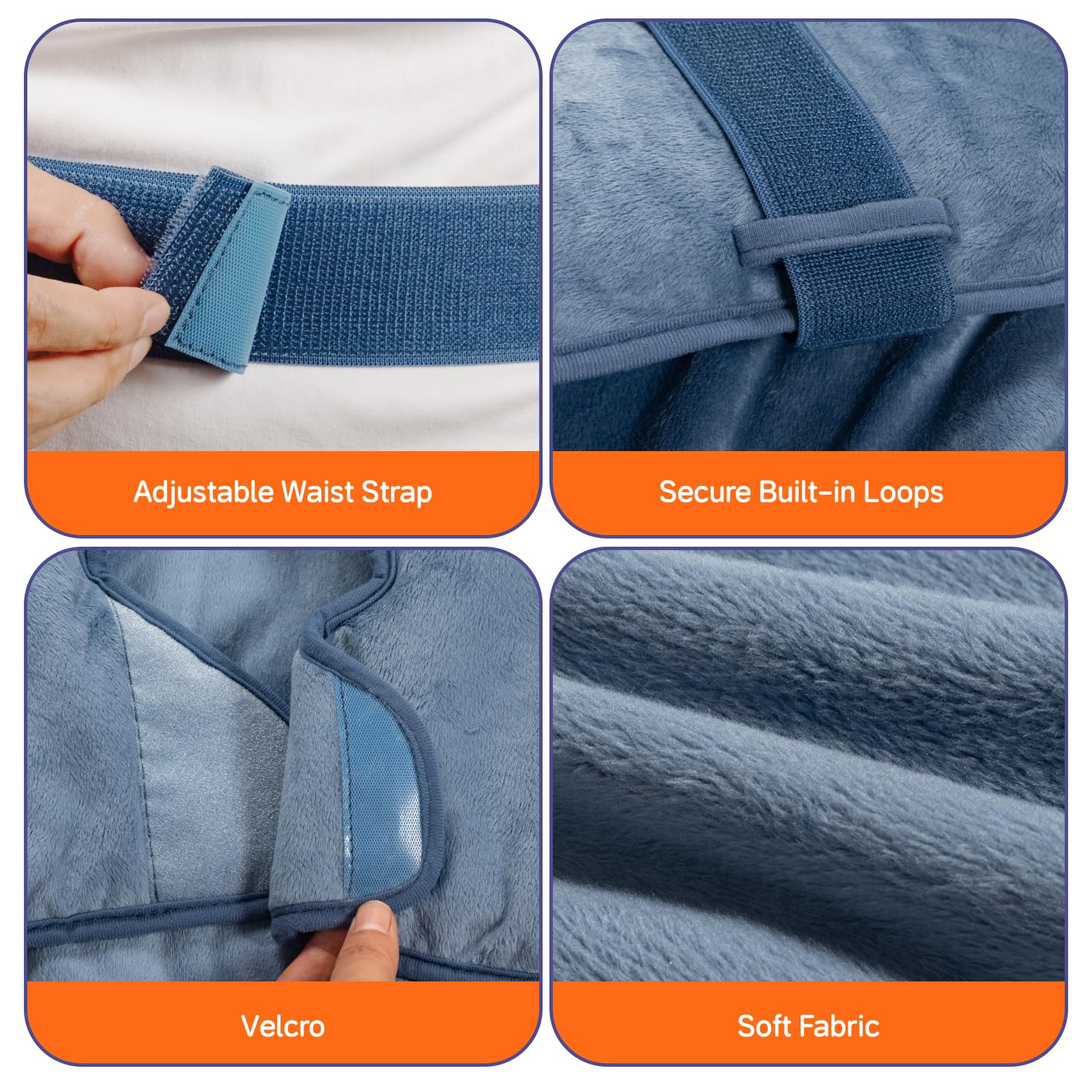 LITLISFlY heating pad four-timer settings support personalized session lengths.