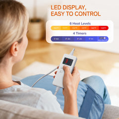 LITLISFlY heating pad detachable-controller makes washing easy and quick.
