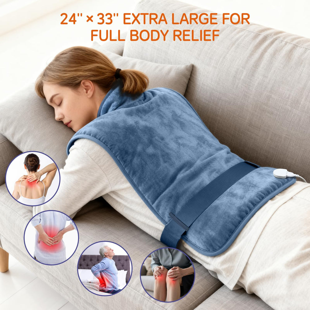 LITLISFlY heating pad neck-shoulder wearable offers secure, hands-free comfort during daily tasks.