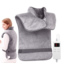 LITLISFlY wearable heat wrap on shoulders and back with adjustable warmth for daily relief