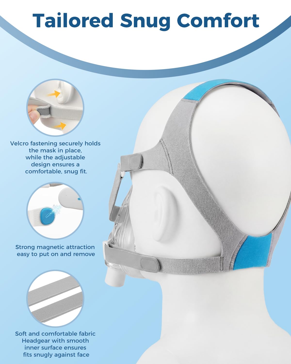 Litstone TMS Comfort frame features a 360° swivel for greater movement freedom.