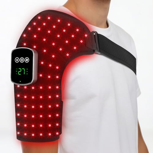Liufige shoulder pad front view for targeted therapy on the shoulder.