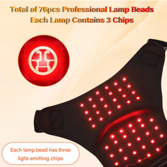 Liufige shoulder pad control panel with vibration options.