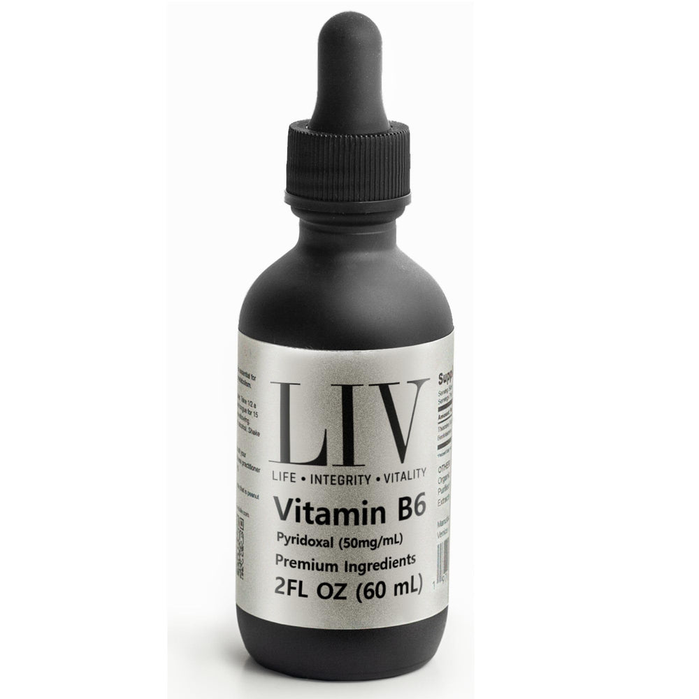 LIV B6 liquid drops bottle for flexible daily supplementation