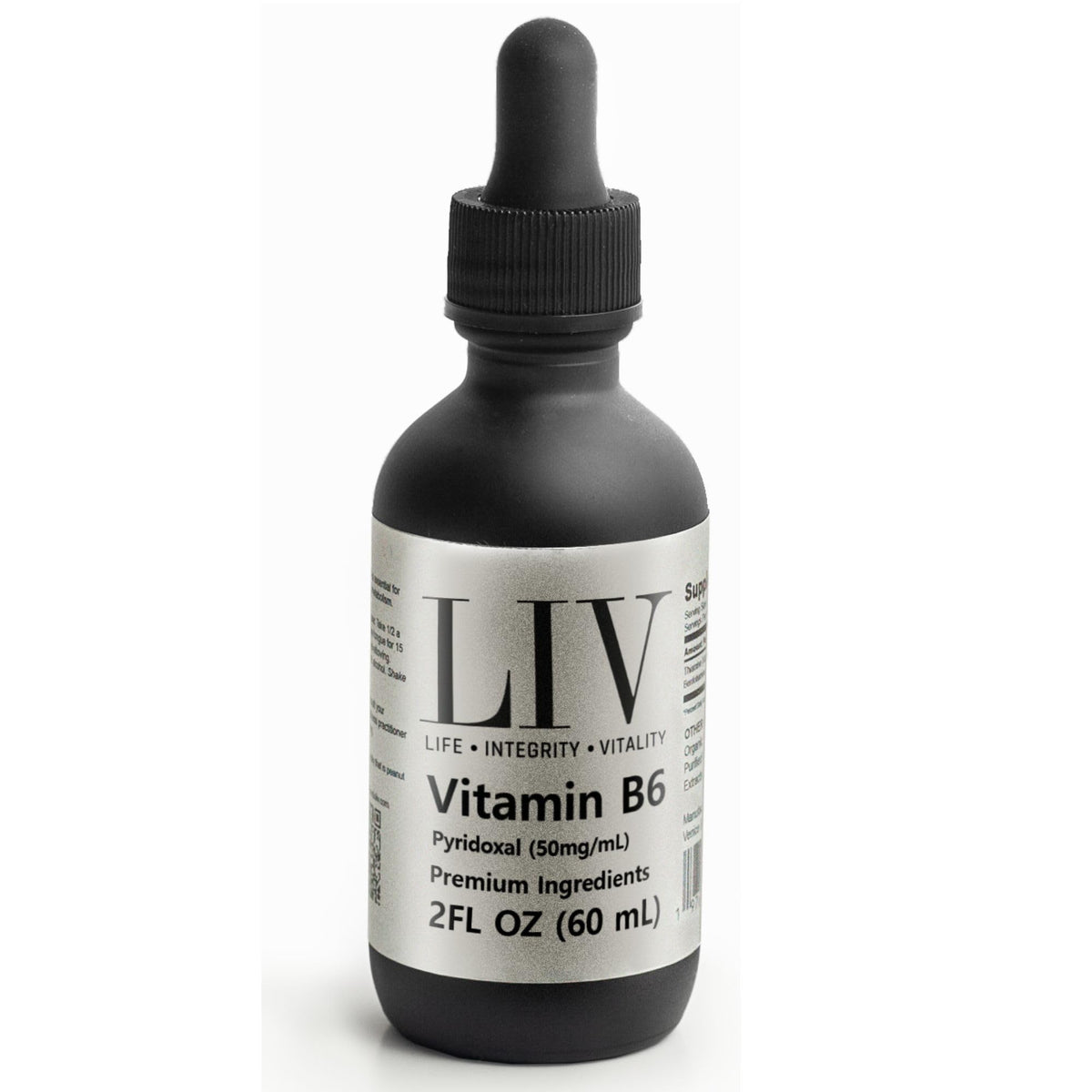 LIV B6 liquid drops bottle for flexible daily supplementation