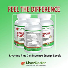 Livatone Plus bottle label closeup enabling informed supplement choices