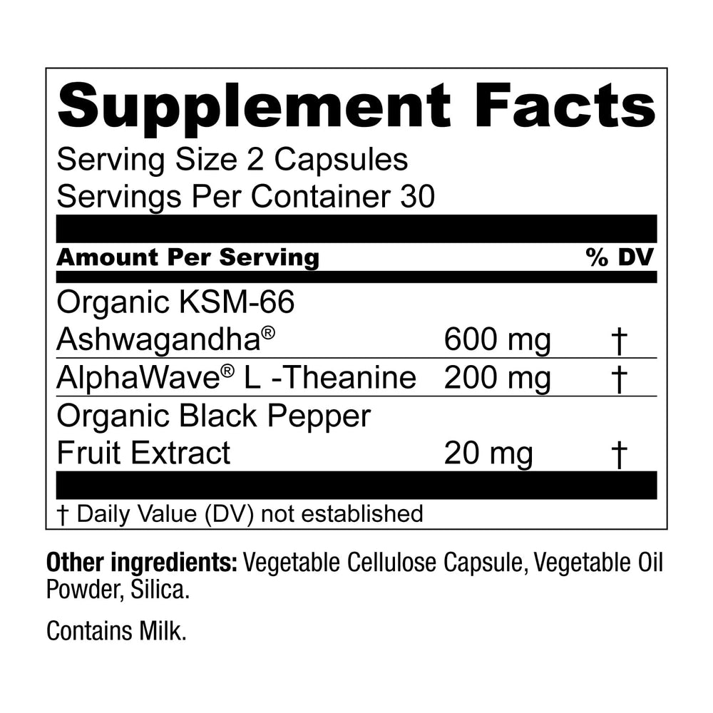 AlphaWave L-Theanine capsules from Live Conscious for relaxation and focus