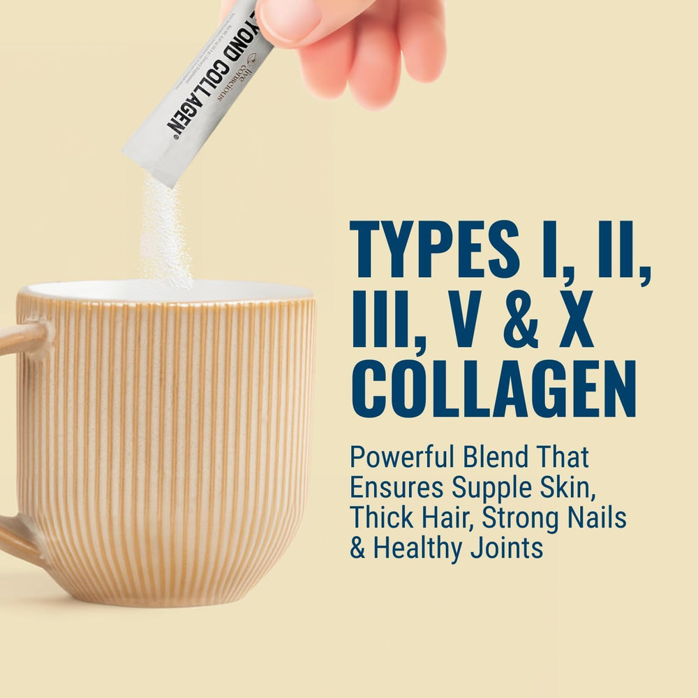 Live Conscious Beyond Collagen scoop for easy one-serving daily use.