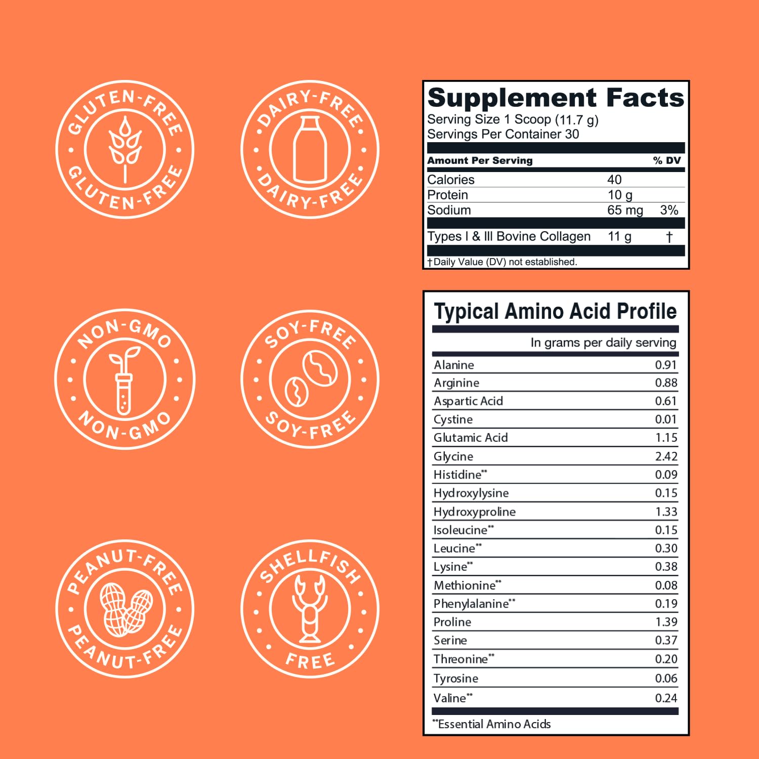 Live Conscious Collagen Peptides Peach Mango reseal bag preserves freshness and flavor.