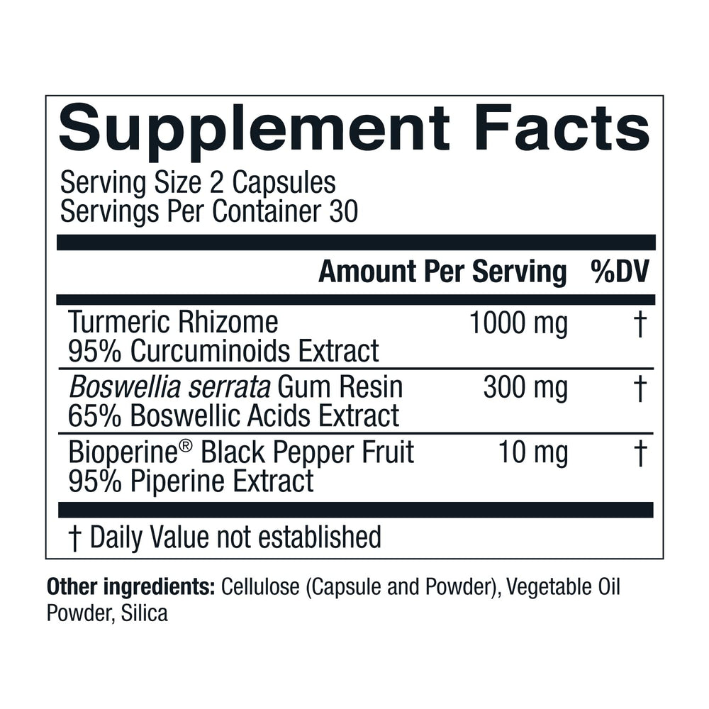Live Conscious CurcuWell bottle label detail focusing on ingredients and serving size