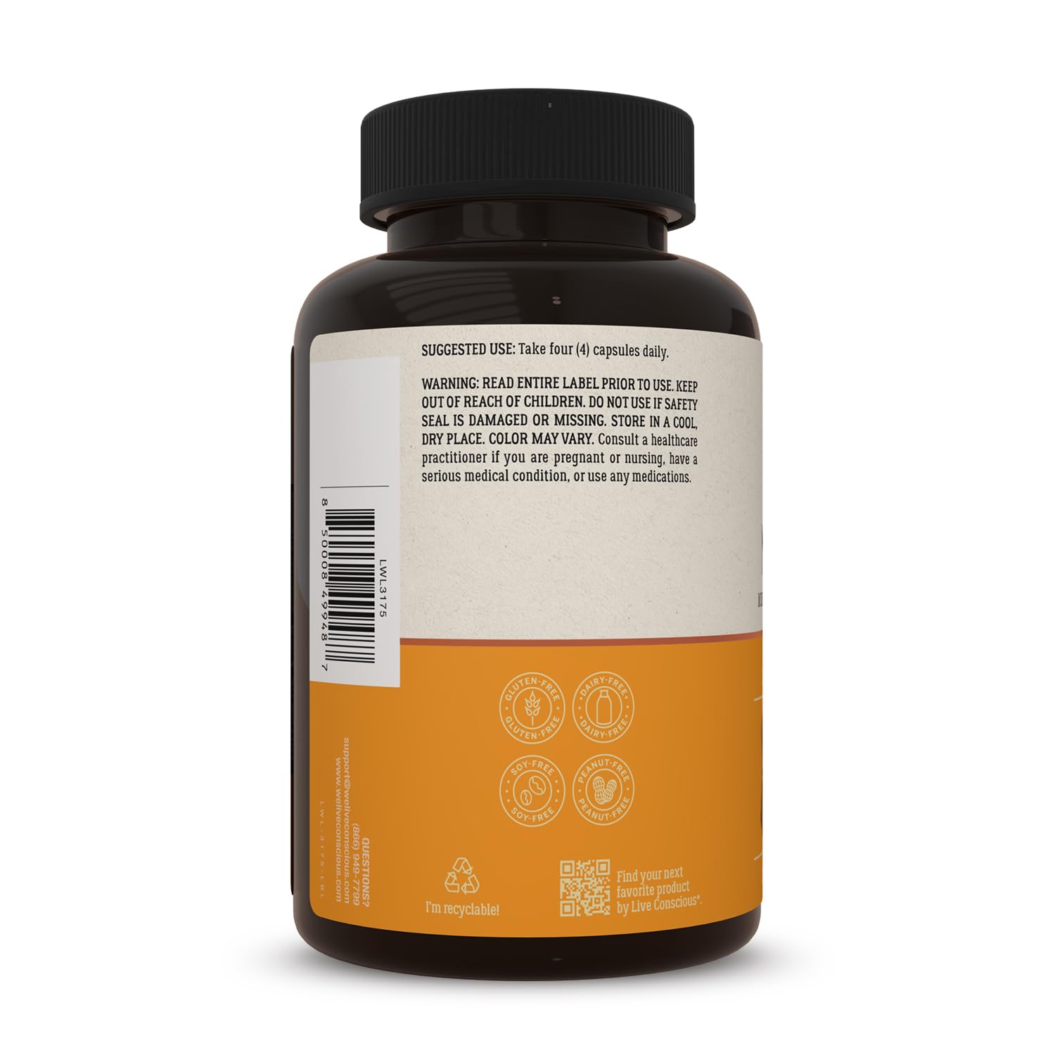 Live Conscious MoveWell bottle with label visible for product details.
