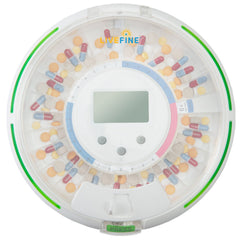 Live Fine magnifier aids dosage viewing for precise administration.