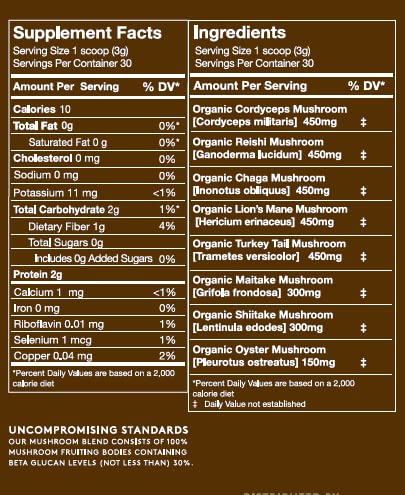 Live Ultimate Ultimate Shrooms 30 day pouch front emphasizes easy, portable daily wellness ritual.