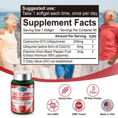 LIVEGIS CoQ10 coconut MCT oil carrier aids absorption