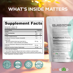 LIVEGOOD Collagen powder dissolves smoothly in coffee or smoothies for easy sipping.