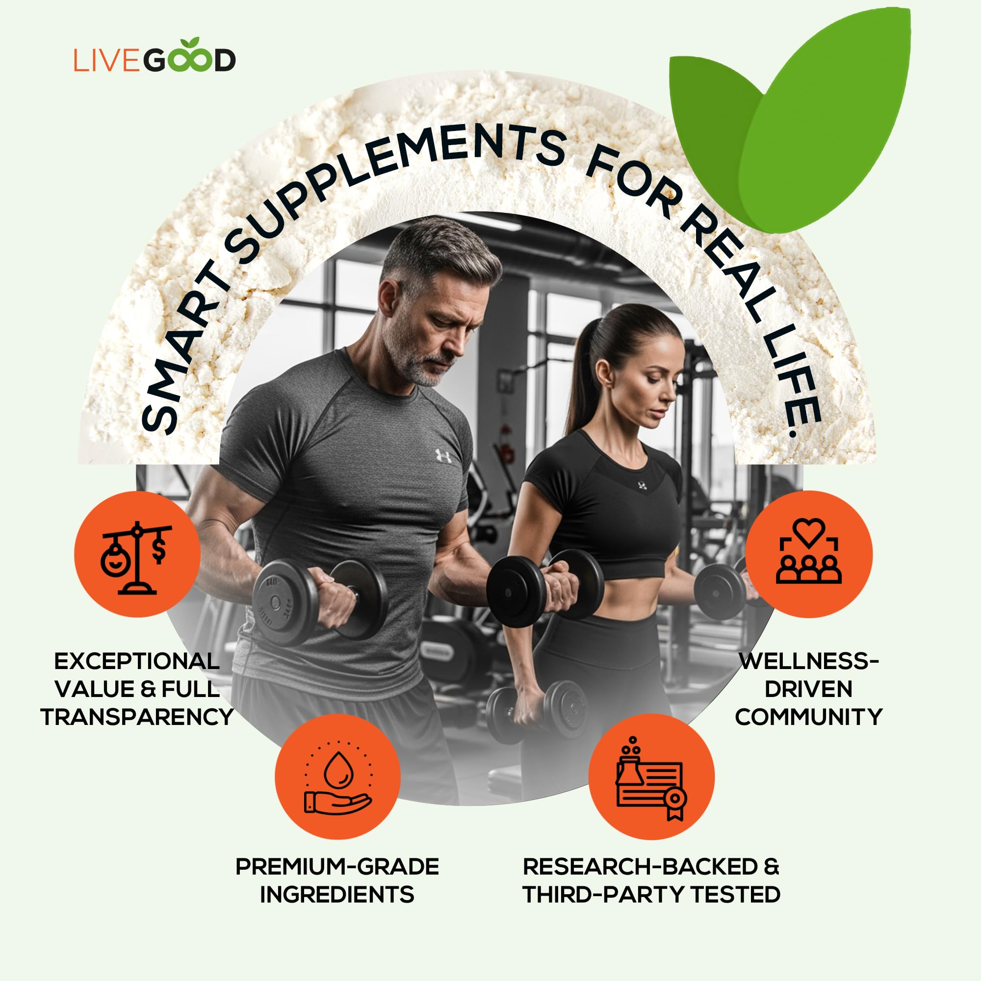 LiveGood USA-made quality seal signaling transparency.