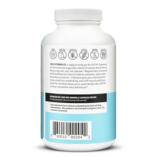 Chill Pill magnolia bark visual signaling natural calming properties.