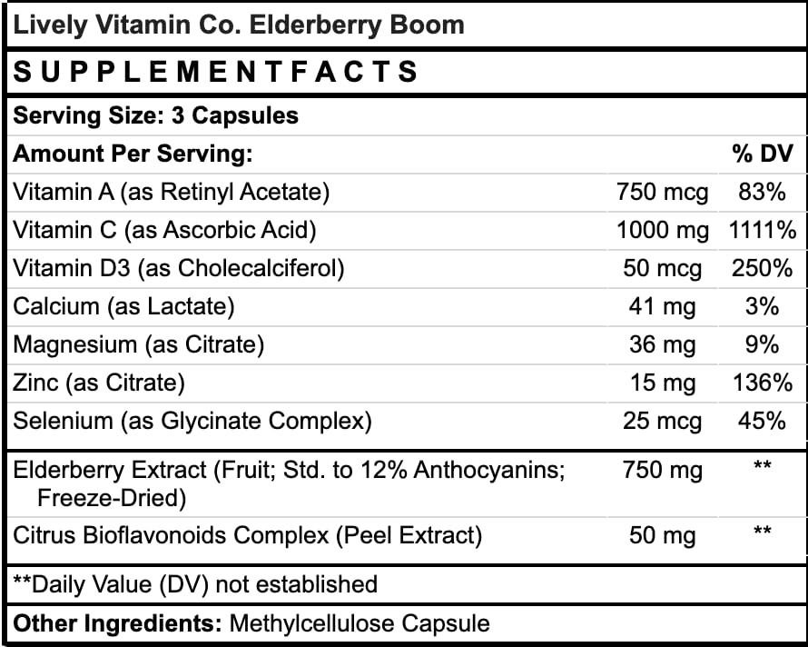LIVELY VITAMIN CO Elderberry Boom eco-packaging concept