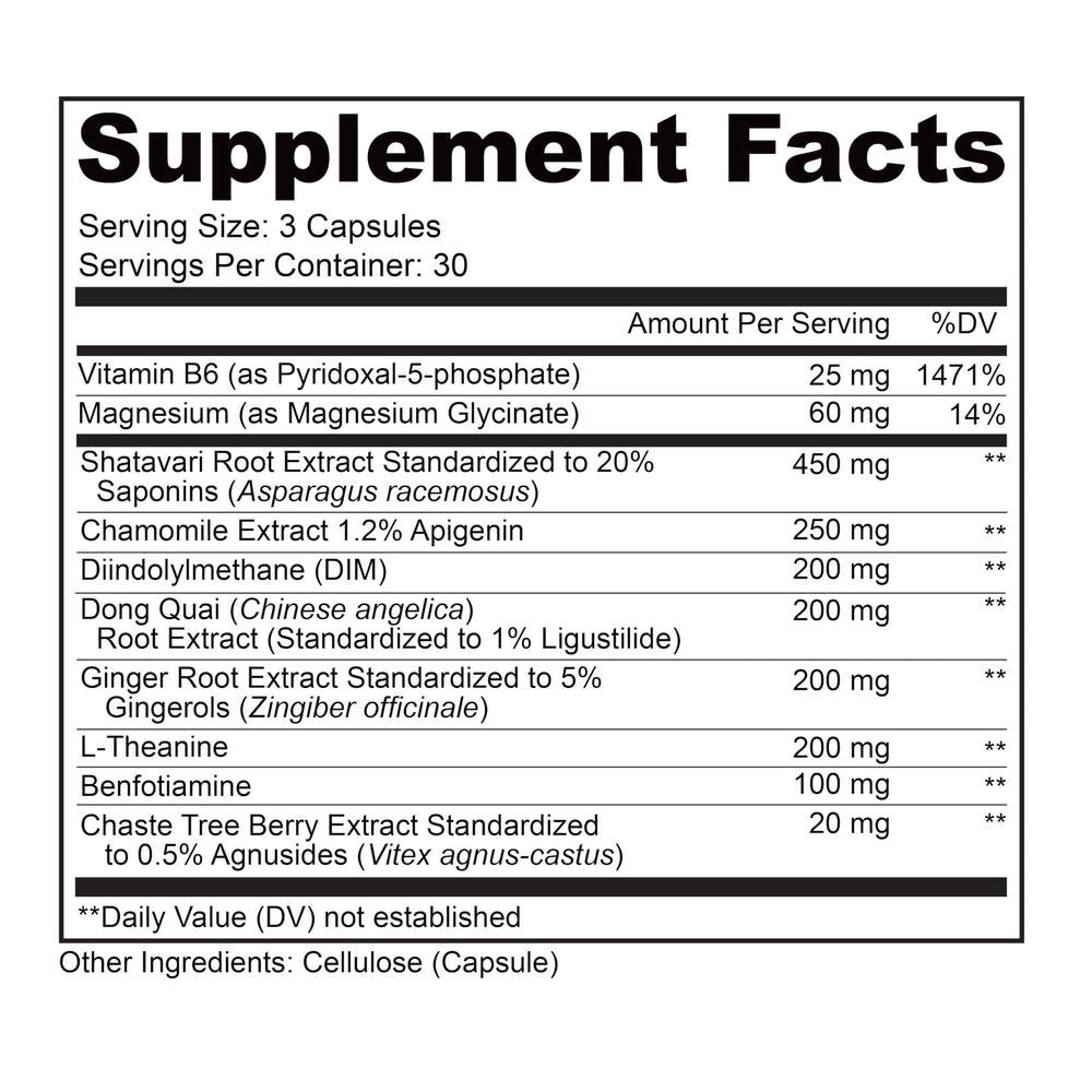 Get Even ingredients label reveals blends designed for mood support