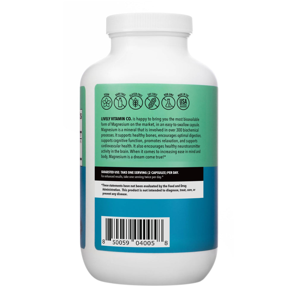Lively Vitamin Co Magnesium Ease bottle pour for easy dosage