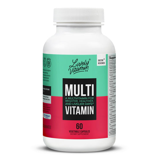 Lively Vitamin Co multivitamin bottle for daily energy support