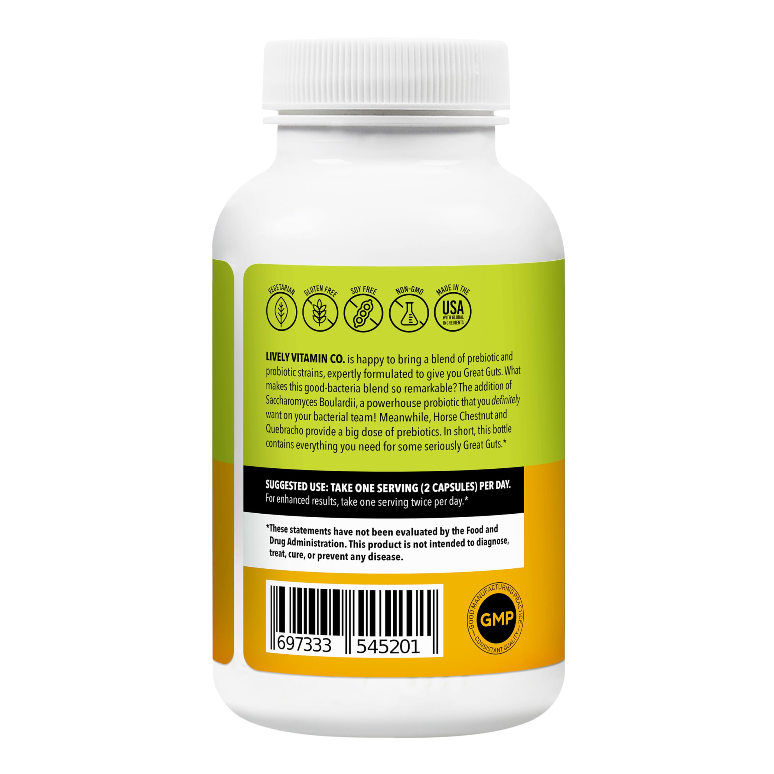 Saccharomyces boulardii presence signals diverse gut flora support.