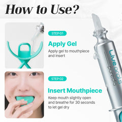 LiveOrals PureDia at-home setup enabling convenient whitening routines
